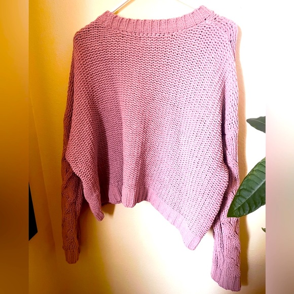 LA Hearts Chunky Pale Pink Sweater, Size Large - Picture 4 of 6